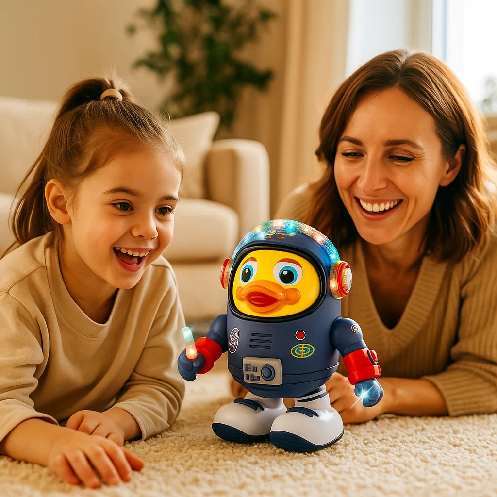 Tanzende Austronaut Ente