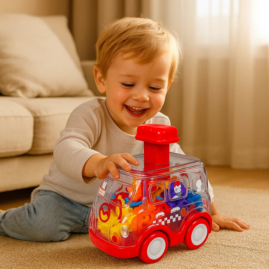 Drück und Los - Zahnrad Spielautos