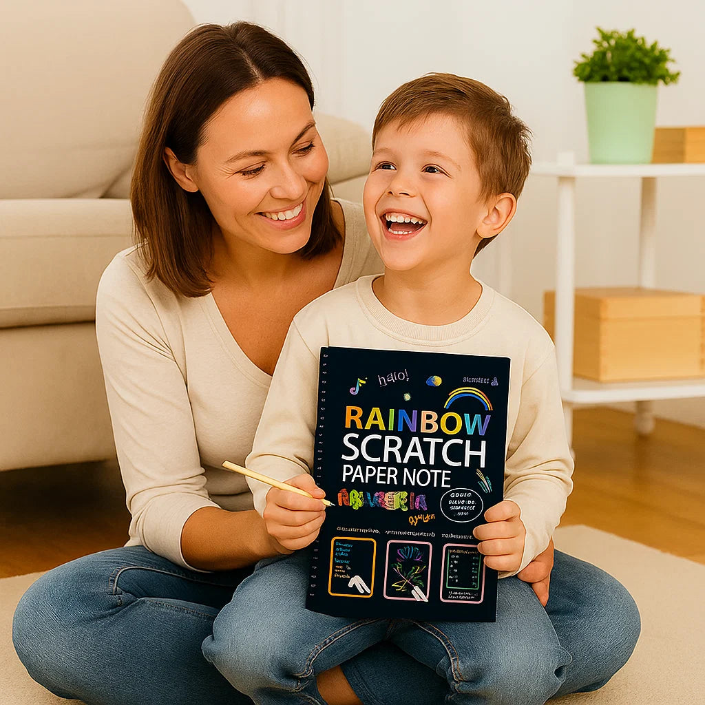 Magisches Regenbogen Kratz Papier