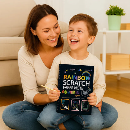 Magisches Regenbogen Kratz Papier