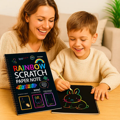 Magisches Regenbogen Kratz Papier