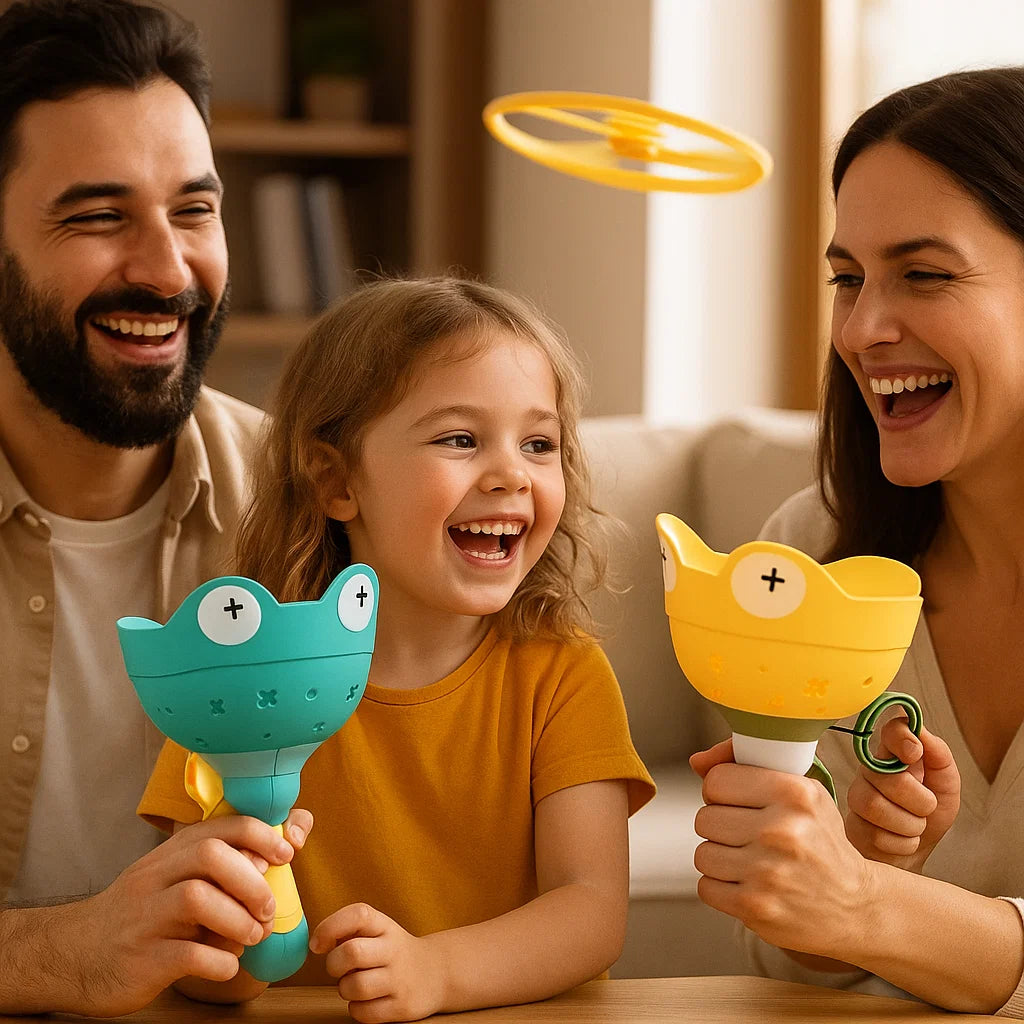Flug-Propeller Spielzeug mit Schnurstarter – Bemolino