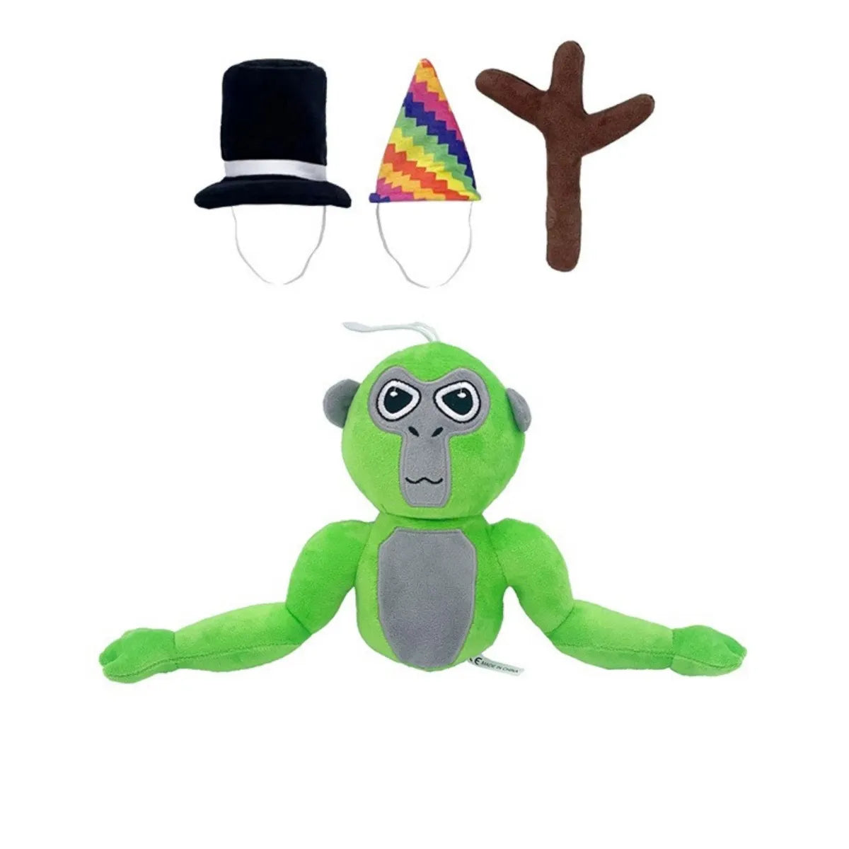 Bunte Affen-Plüschfigur