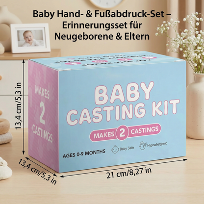 Baby Hand- & Fußabdruck-Set – Erinnerungsset für Neugeborene & Eltern