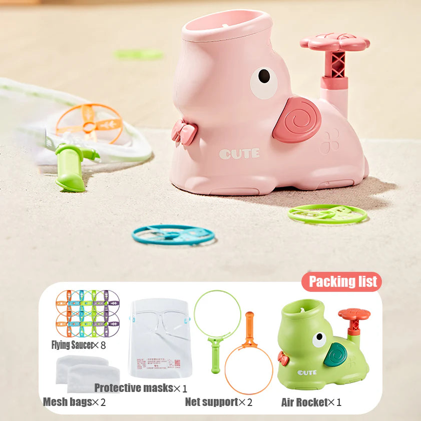 SkySpinner – Die fliegenden Wurfscheiben mit Launcher