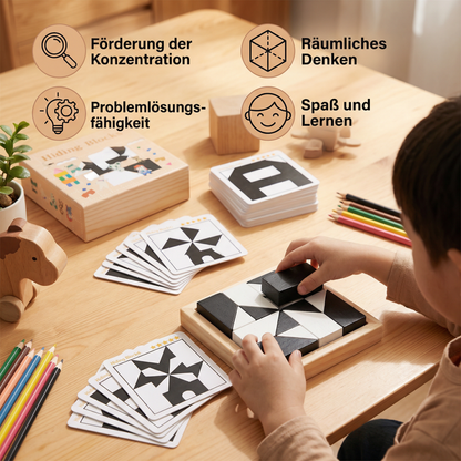 Zweifarbiges Logikrätsel Spiel im Taschenformat