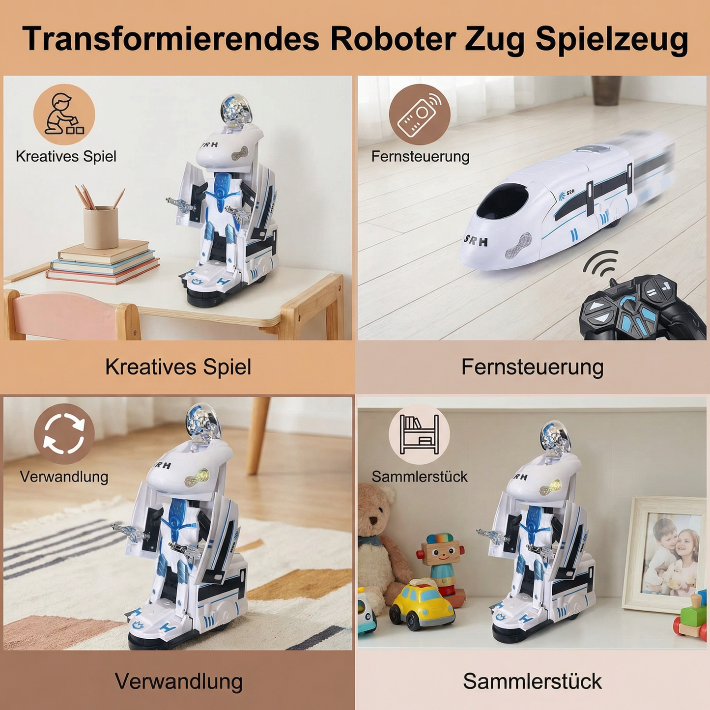 Transformierendes Roboter Zug Spielzeug