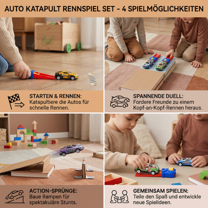 Auto Katapult Rennspiel Set
