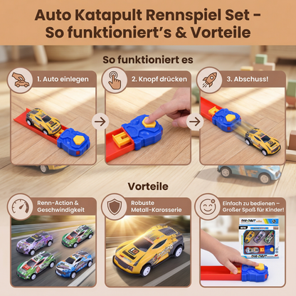 Auto Katapult Rennspiel Set