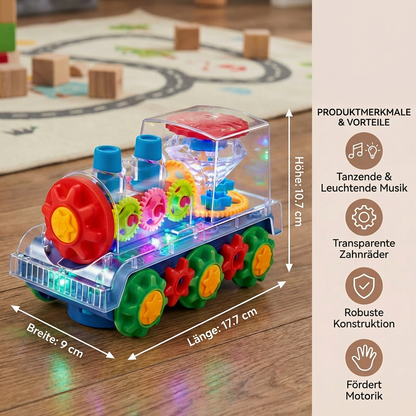 Tanzende und Leuchtende Musik Dampflokomotive