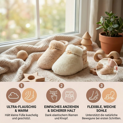 Flauschige Sockenschuhe für Babys