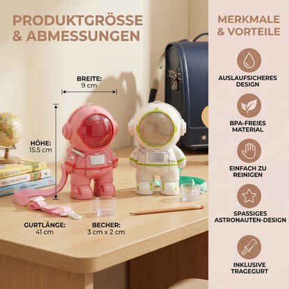 Astronaut Trinkflasche für Kinder