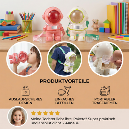 Astronaut Trinkflasche für Kinder