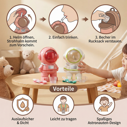 Astronaut Trinkflasche für Kinder