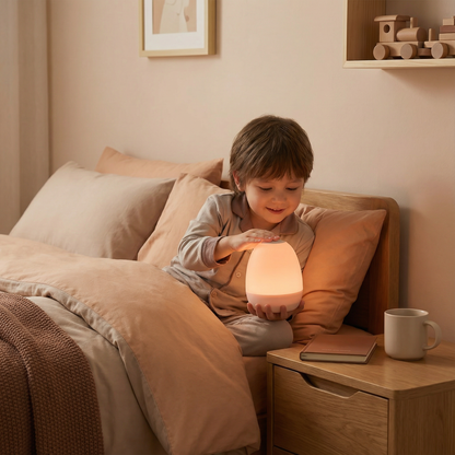 Ei-förmiges LED Nachtlicht aus Silikon