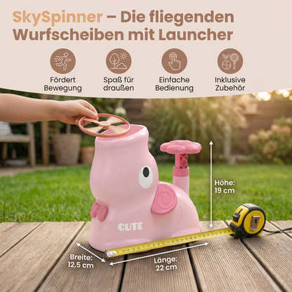 SkySpinner – Die fliegenden Wurfscheiben mit Launcher