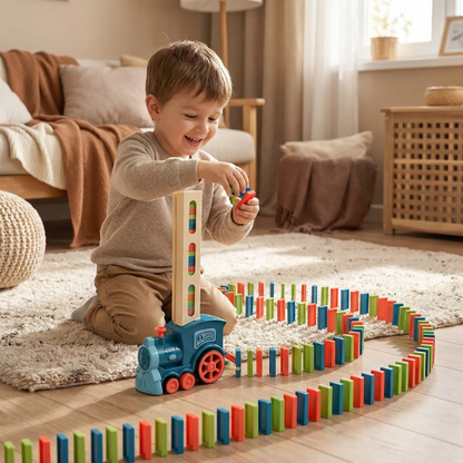 Domino-Zugspielzeug für Kinder