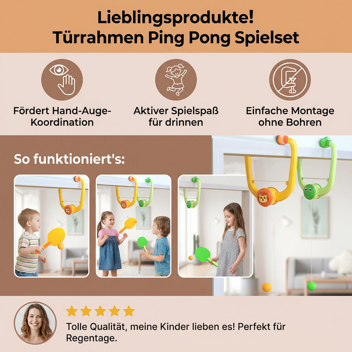 Türrahmen Ping Pong Spielset