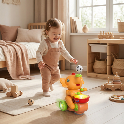 Elefantenspielzeug mit schwebendem Ball