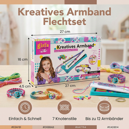 Kreatives Armband Flechtset