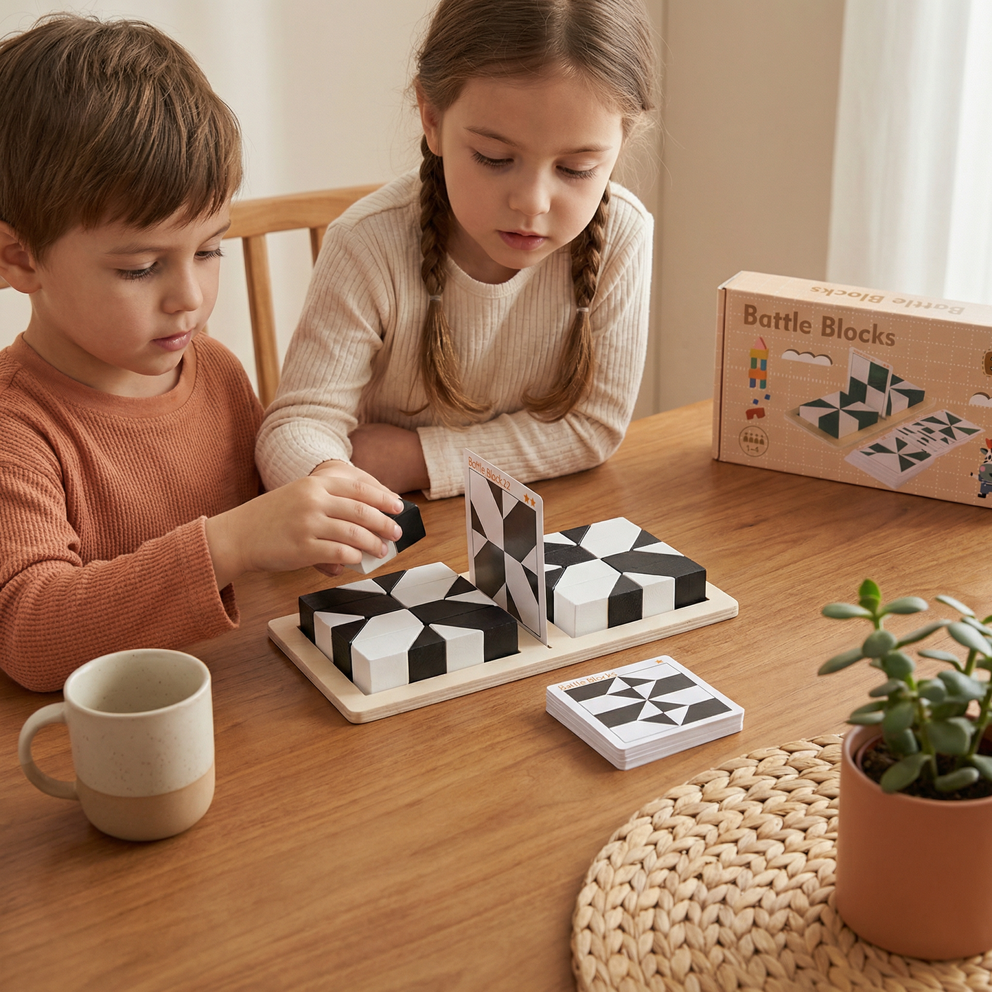 Zweifarbiges Logikrätsel Spiel im Taschenformat