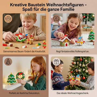 Kreative Baustein Weihnachtsfiguren - Spaß für die ganze Familie