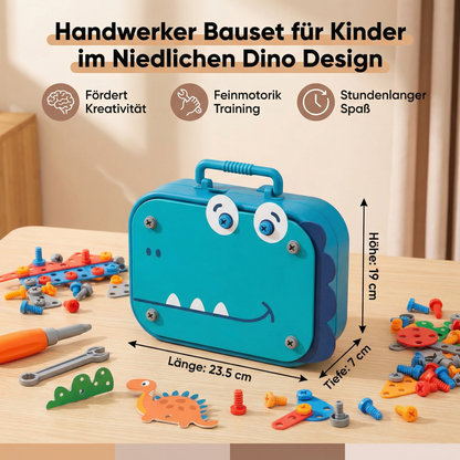 Handwerker Bauset für Kinder im Niedlichen Dino Design