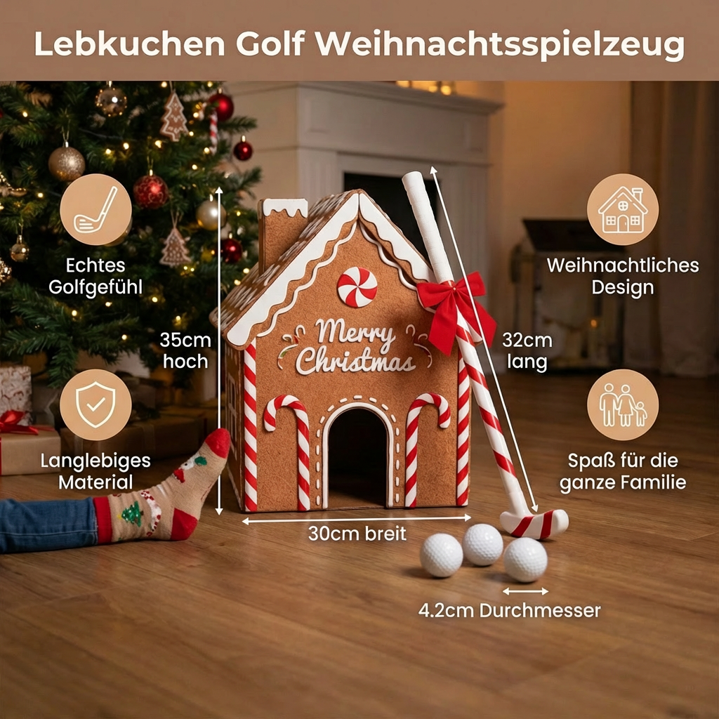 Lebkuchen Golf Weihnachtspielzeug