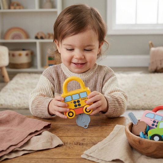 Montessori Schlüssel Schloß - Muster und Farben Spielzeug