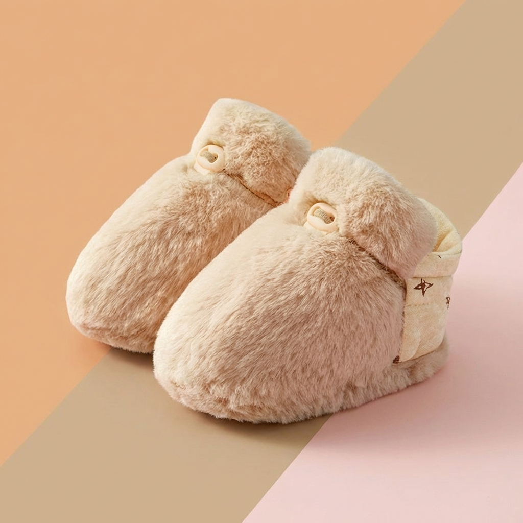 Flauschige Sockenschuhe für Babys