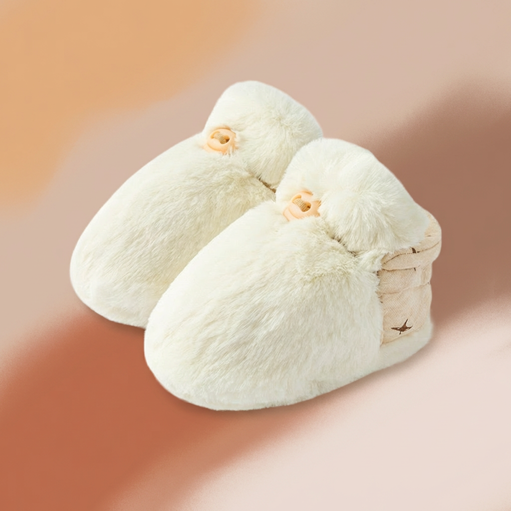 Flauschige Sockenschuhe für Babys