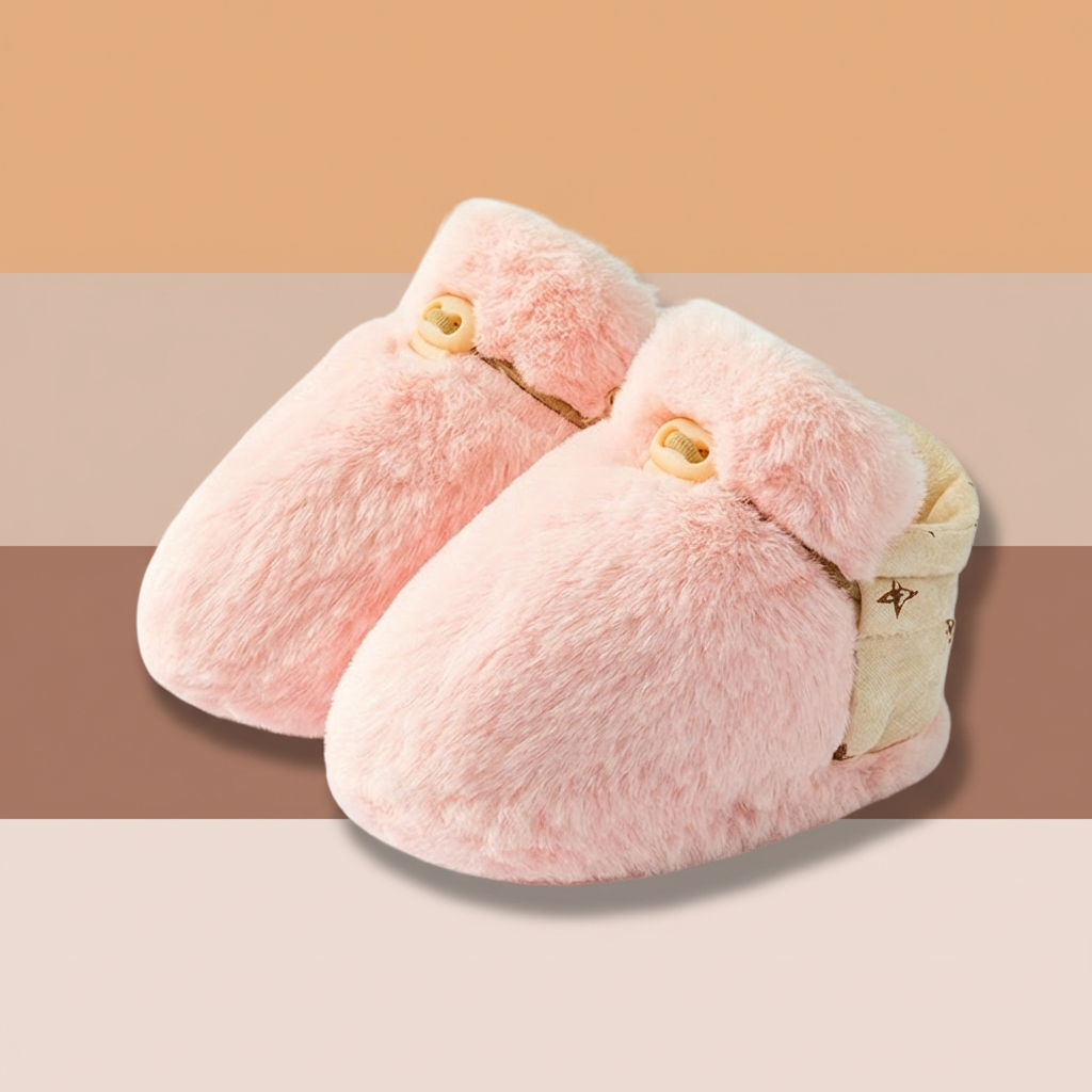 Flauschige Sockenschuhe für Babys