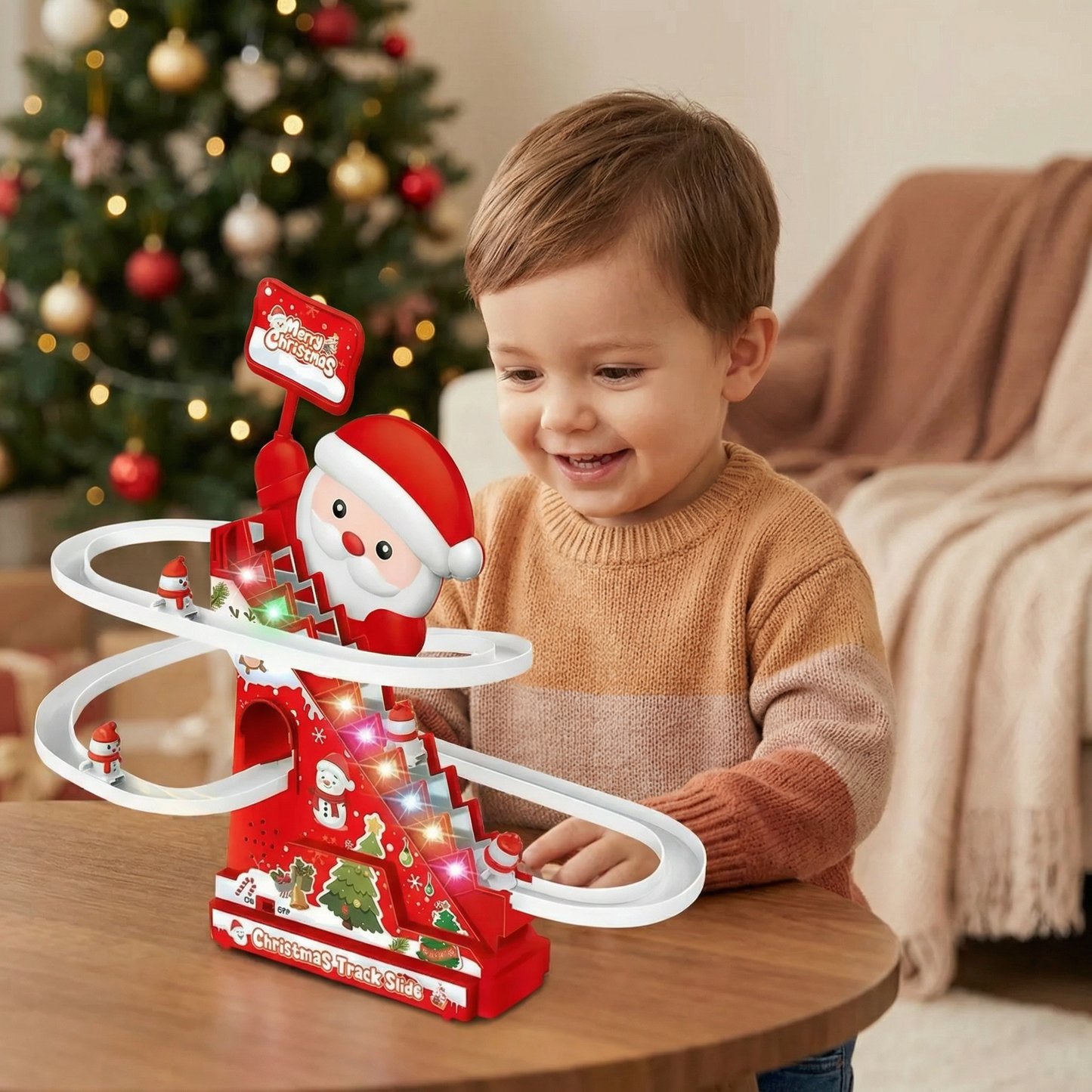 Weihnachtsmann Rutsche Achterbahn Spaß