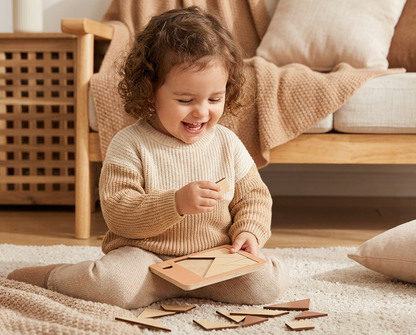 Tangram Rätsel Puzzle Spiel aus Holz