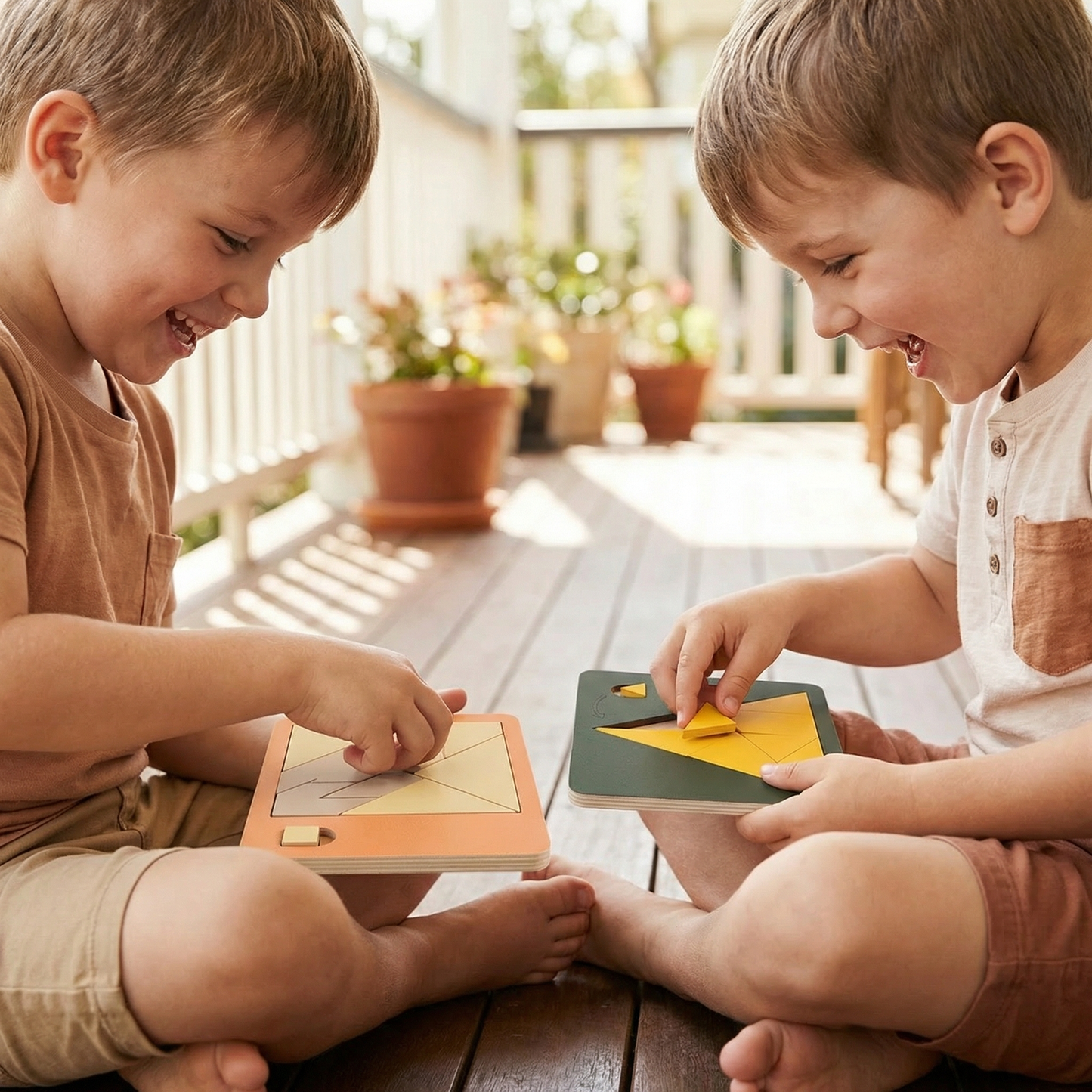 Tangram Rätsel Puzzle Spiel aus Holz