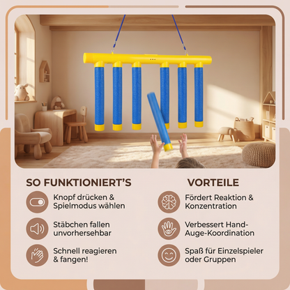 Fallende Stäbchen Kinder Reaktionsspiel