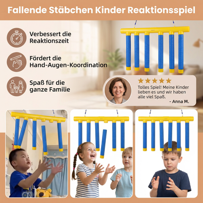 Fallende Stäbchen Kinder Reaktionsspiel