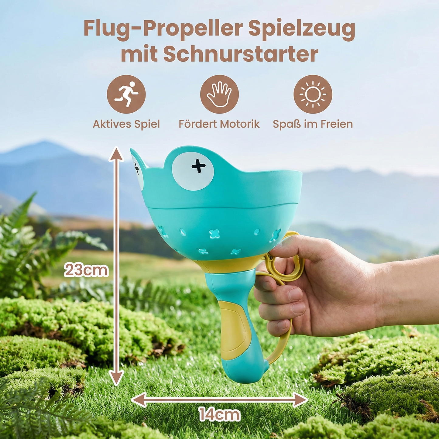 Flug-Propeller Spielzeug mit Schnurstarter