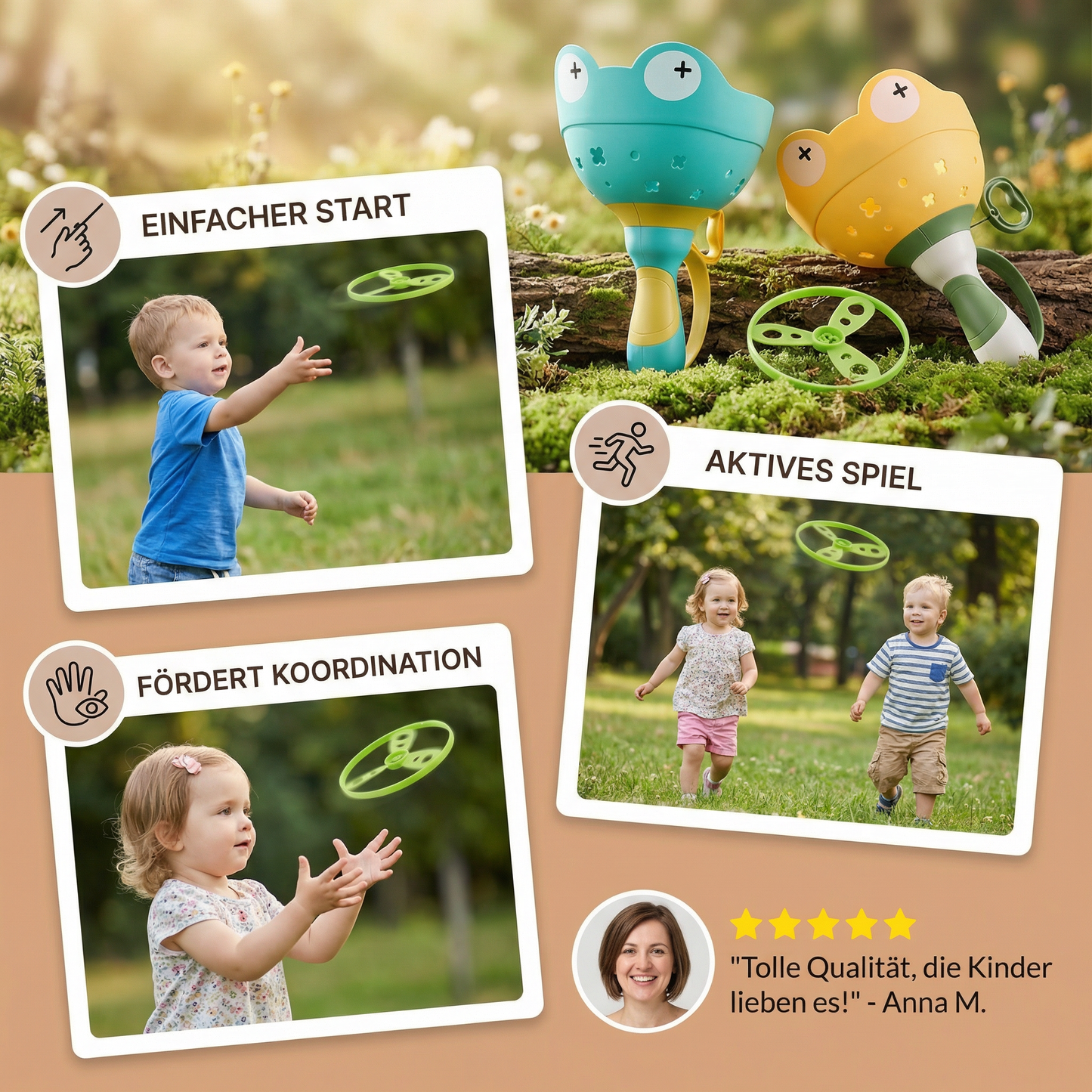 Flug-Propeller Spielzeug mit Schnurstarter