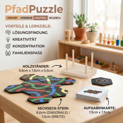 PfadPuzzle - Pädagogisches Weg Finder Lern- und Familien Spiel