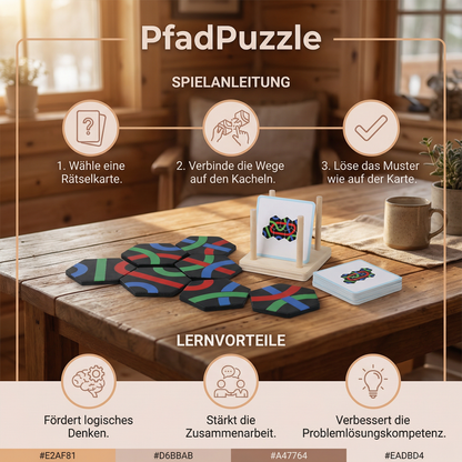 PfadPuzzle - Pädagogisches Weg Finder Lern- und Familien Spiel