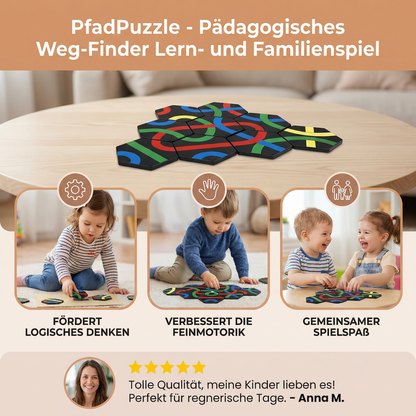 PfadPuzzle - Pädagogisches Weg Finder Lern- und Familien Spiel