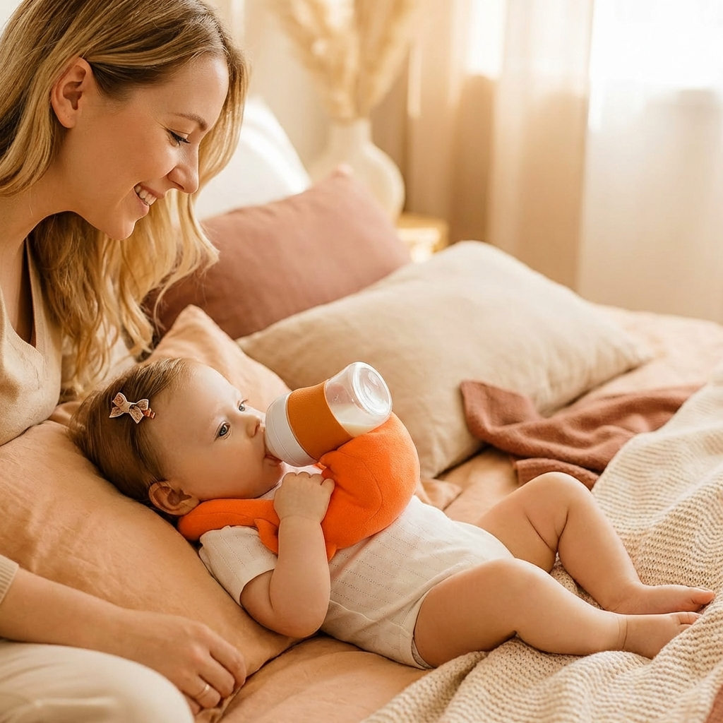 Freihändiges Stillkissen für Babys