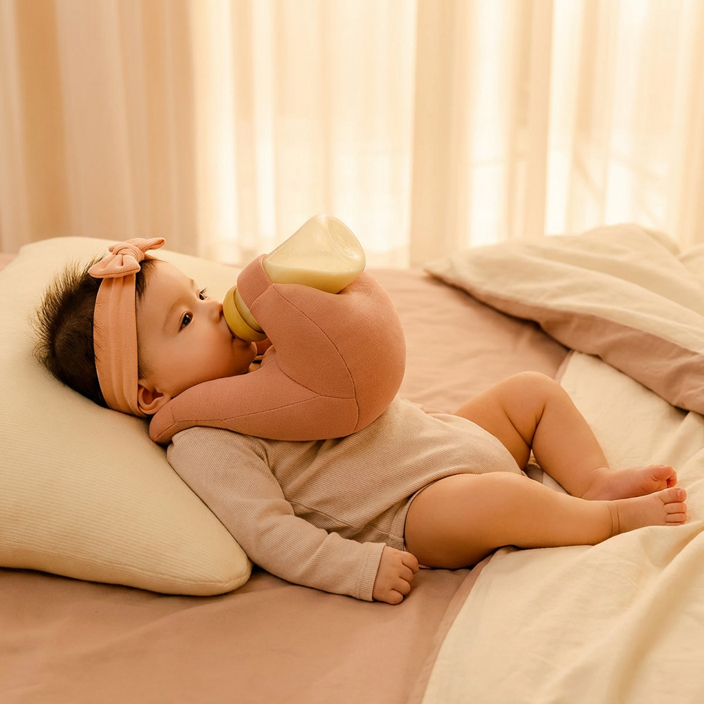 Freihändiges Stillkissen für Babys