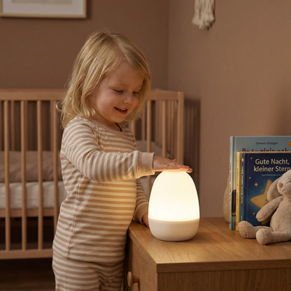 Ei-förmiges LED Nachtlicht aus Silikon