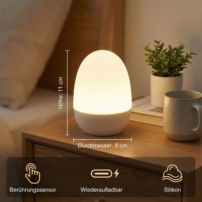 Ei-förmiges LED Nachtlicht aus Silikon