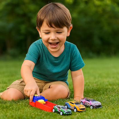 Auto Katapult Rennspiel Set